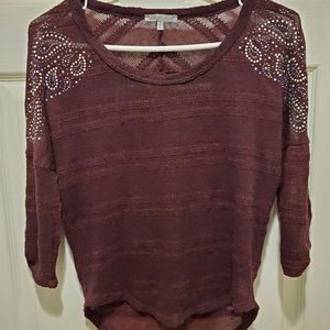 Charlotte Russe Light weight knit top XS